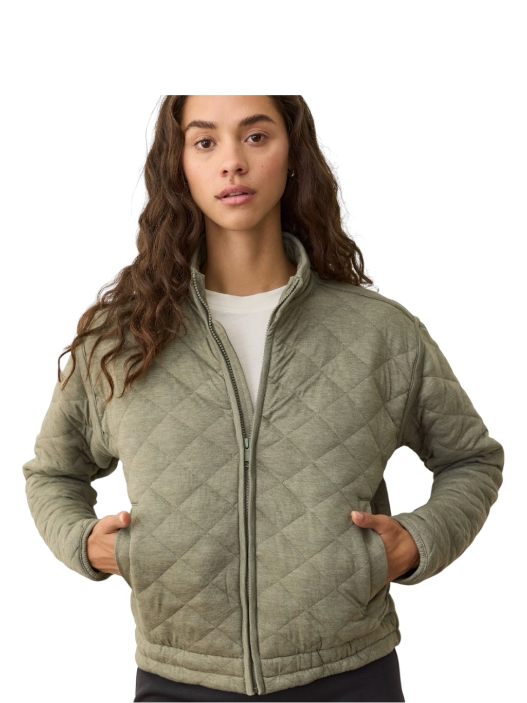 Marine Layer Corbet Quilted Jacket In Olive M